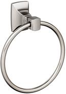 Round Closed Towel Ring in Brushed Nickel