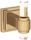 Single Robe Hook in Clear/Champagne Bronze