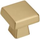 1-3/16 in. Square Knob in Champagne Bronze