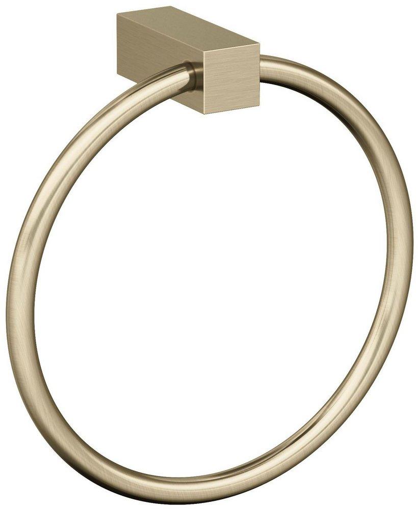 MONUMENT GOLDEN CHAMPAGNE CONTEMPORARY 6-1/2 IN 165 MM LENGTH TOWEL RING 