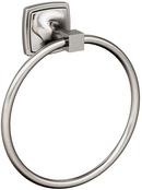 Round Closed Towel Ring in Brushed Nickel