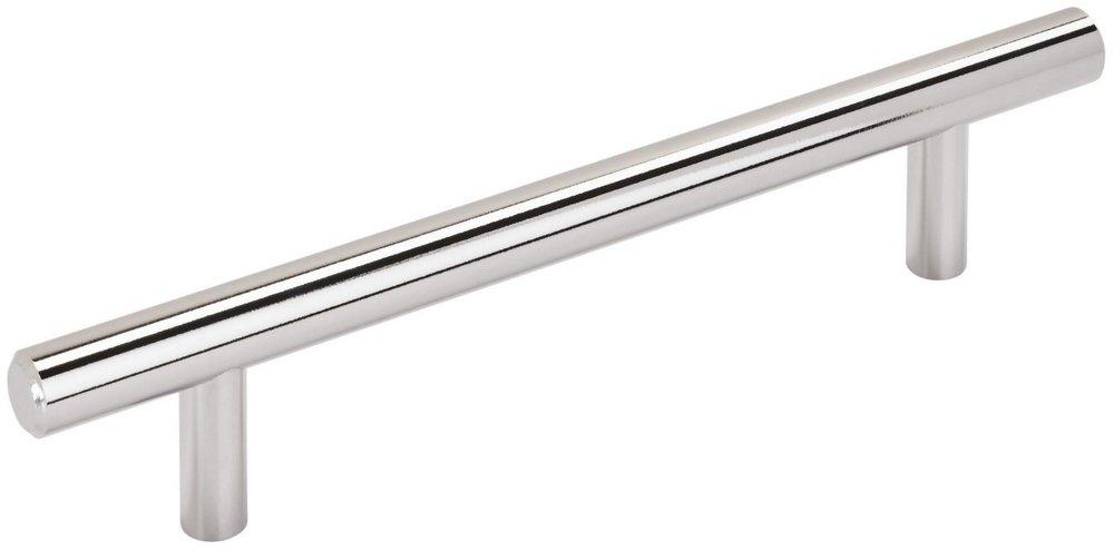 BAR PULLS 5-1/16 IN 128 MM CENTER-TO-CENTER POLISHED CHROME CABINET PULL 