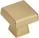 1-1/2 in. Square Knob in Champagne Bronze