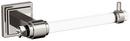 Wall Mount Toilet Tissue Holder in Clear/Brushed Nickel