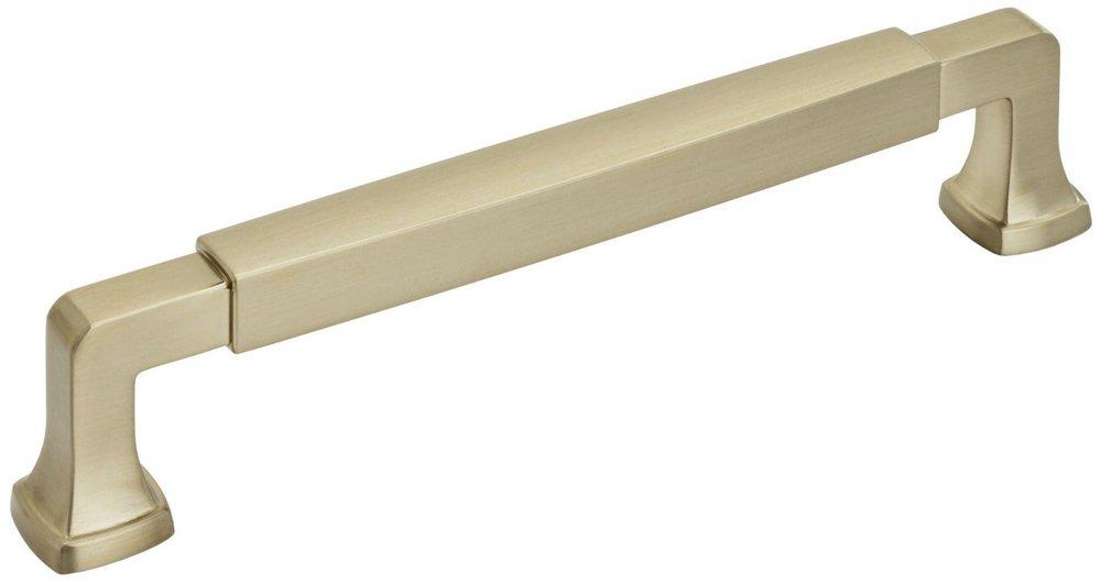 STATURE 6-5/16 IN 160 MM CENTER-TO-CENTER GOLDEN CHAMPAGNE CABINET PULL 