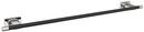 24 in. Towel Bar in Polished Nickel/Black Bronze