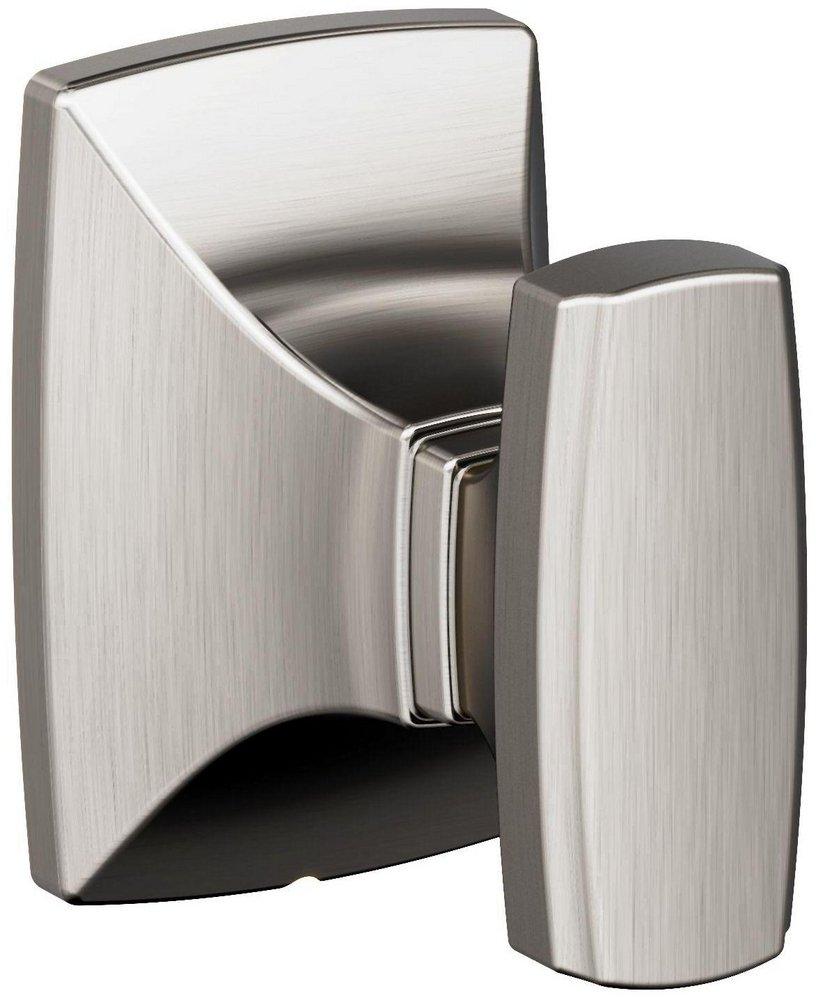 HIGHLAND RIDGE BRUSHED NICKEL TRANSITIONAL SINGLE ROBE HOOK 