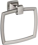 Square Closed Towel Ring in Brushed Nickel