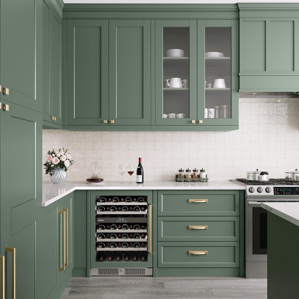 APPOINT 5-1/16 IN & 6-5/16 IN 128 MM & 160 MM CENTER-TO-CENTER GOLDEN CHAMPAGNE CABINET CUP PULL 