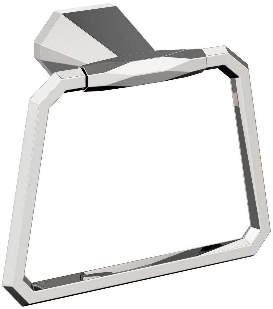 ST. VINCENT CHROME CONTEMPORARY 5-9/16 IN 141 MM LENGTH TOWEL RING 