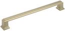 7-9/16 in. Center-to-Center Cabinet Pull in Golden Champagne