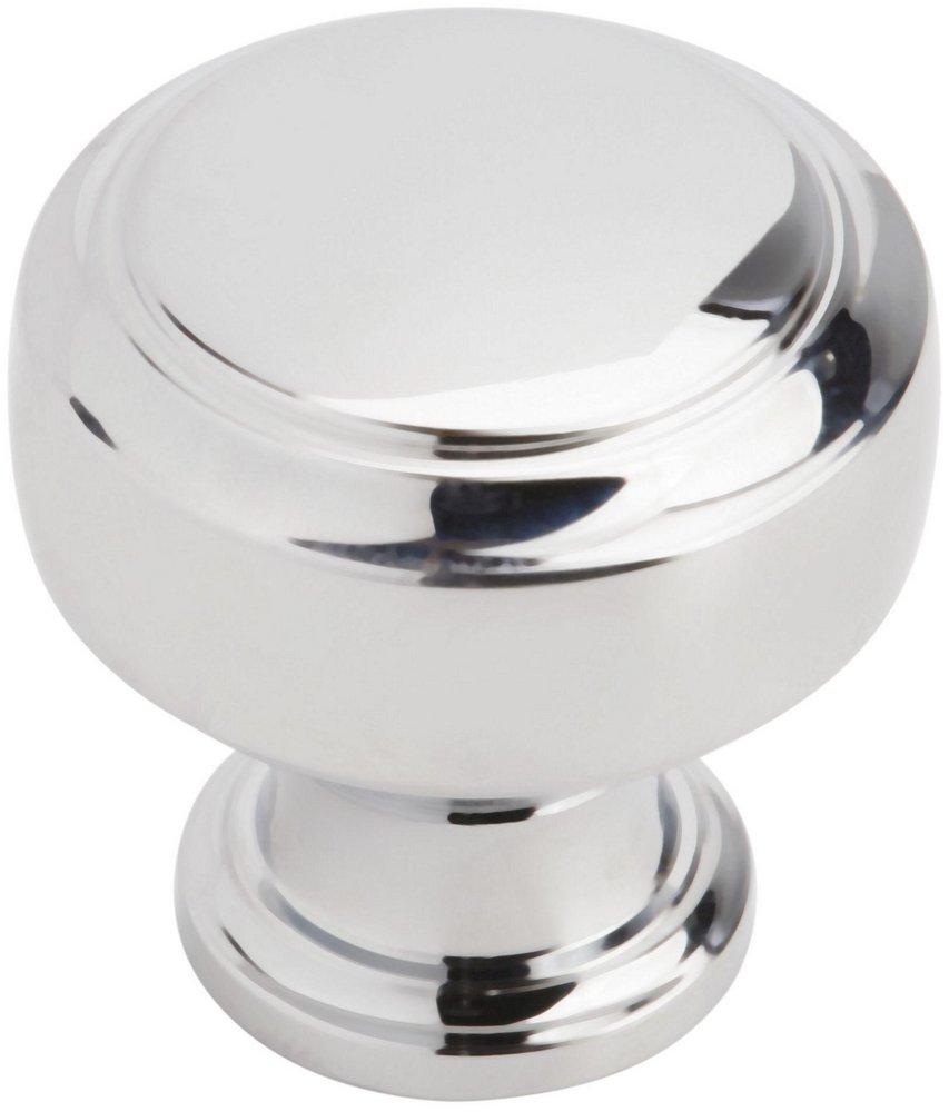 HIGHLAND RIDGE 1-3/16 IN 30 MM DIAMETER POLISHED CHROME CABINET KNOB 