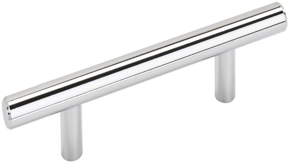 BAR PULLS 3 IN 76 MM CENTER-TO-CENTER POLISHED CHROME CABINET PULL 
