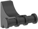 DAVENPORT MATTE BLACK TRANSITIONAL DOUBLE ROBE HOOK 