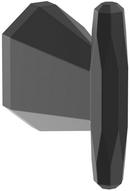 Single Robe Hook in Matte Black