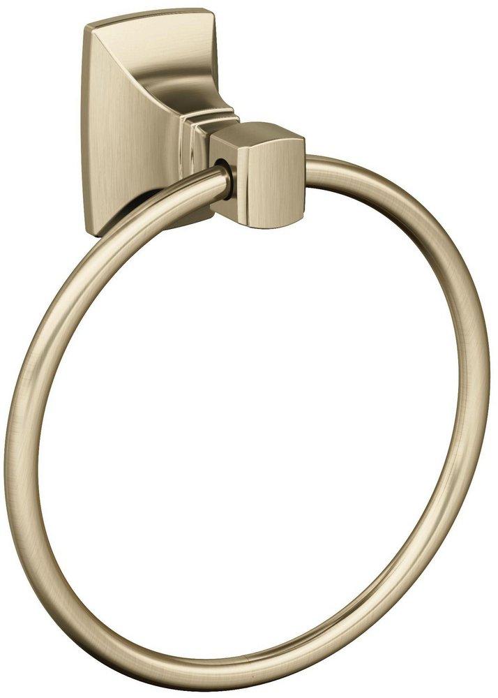 HIGHLAND RIDGE GOLDEN CHAMPAGNE TRANSITIONAL 7-7/16 IN 189 MM LENGTH TOWEL RING 