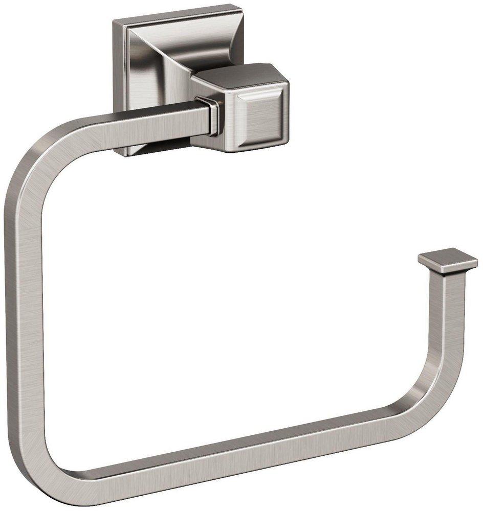 MULHOLLAND BRUSHED NICKEL TRADITIONAL 5-3/4 IN 146 MM LENGTH TOWEL RING 