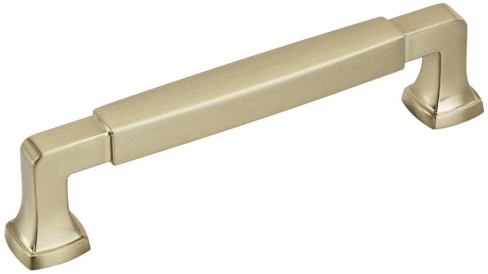 STATURE 5-1/16 IN 128 MM CENTER-TO-CENTER GOLDEN CHAMPAGNE CABINET PULL 