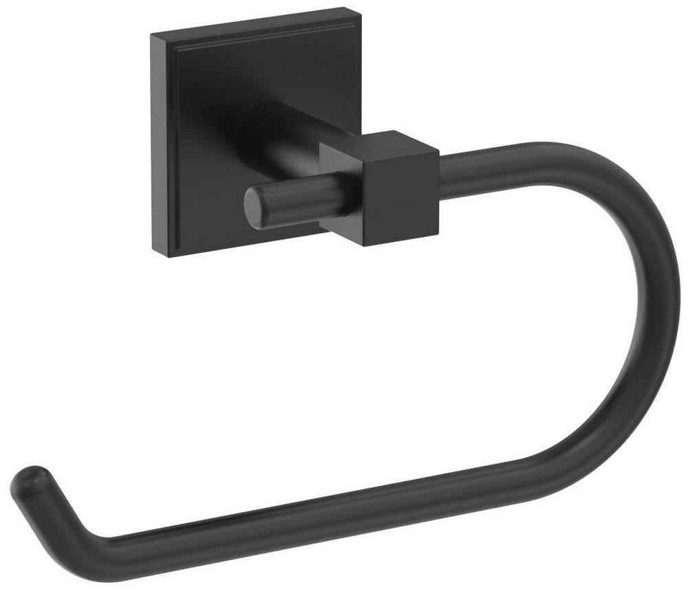 APPOINT MATTE BLACK TRADITIONAL SINGLE POST TOILET PAPER HOLDER 