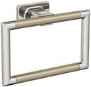 Square Closed Towel Ring in Polished Nickel/Golden Champagne
