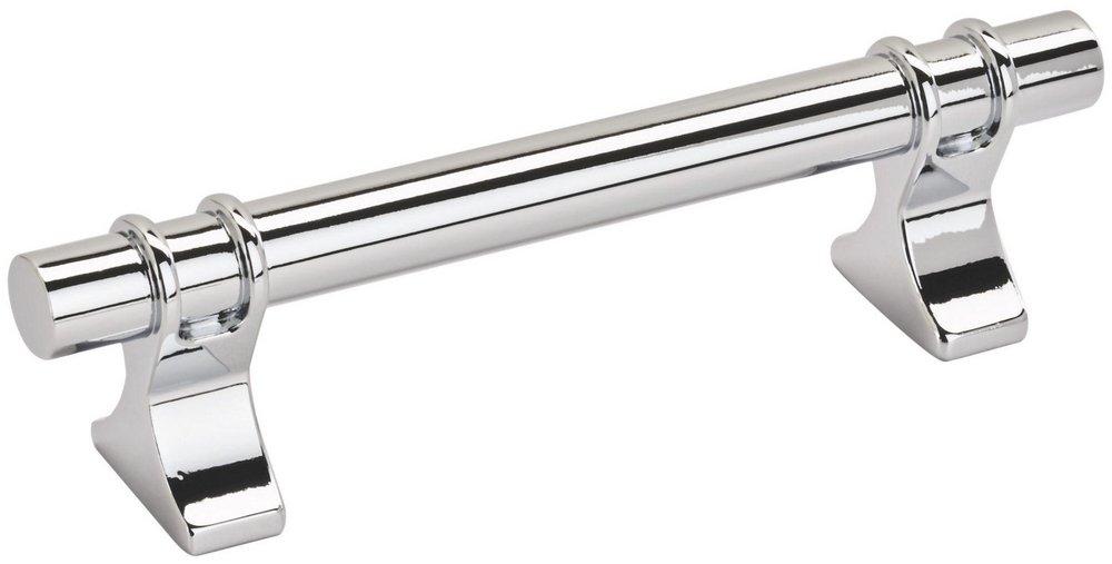 DAVENPORT 3-3/4 IN 96 MM CENTER-TO-CENTER POLISHED CHROME CABINET PULL 