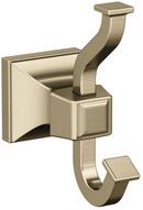 Double Robe Hook in Golden Champagne