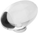 1-3/4 in. Oval Knob in Clear/Polished Chrome