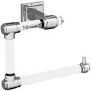 GLACIO CLEAR/CHROME CONTEMPORARY 5-7/16 IN 138 MM LENGTH TOWEL RING 