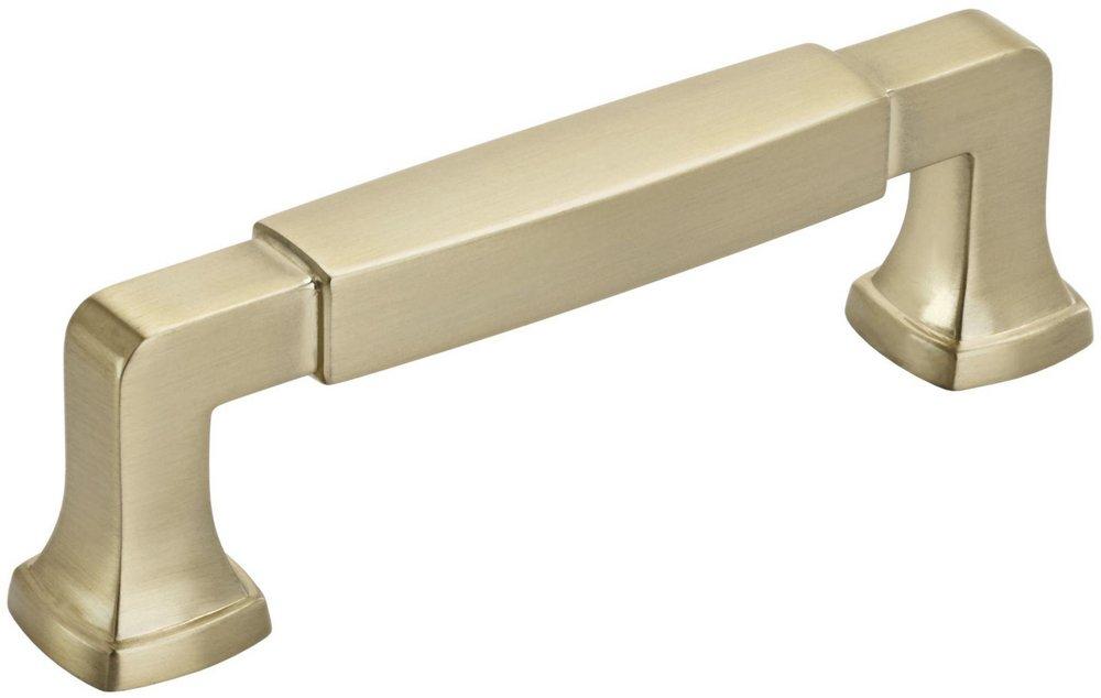 STATURE 3-3/4 IN 96 MM CENTER-TO-CENTER GOLDEN CHAMPAGNE CABINET PULL 