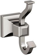 Double Robe Hook in Brushed Nickel