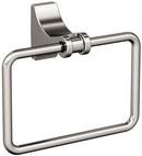 Square Closed Towel Ring in Brushed Nickel