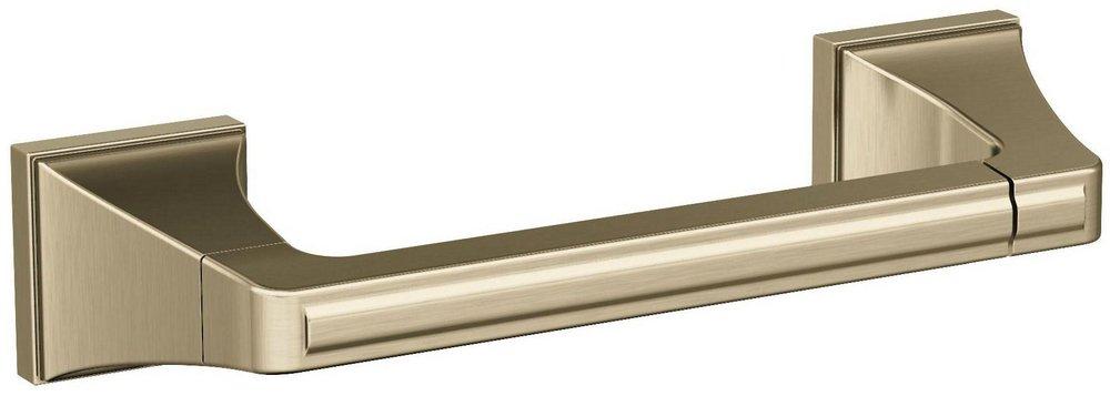 MULHOLLAND GOLDEN CHAMPAGNE TRADITIONAL PIVOTING DOUBLE POST TOILET PAPER HOLDER 