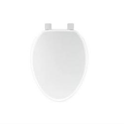 Elongated Closed Front with Cover Toilet Seat in White