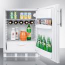 FREESTANDING RESIDENTIAL COUNTER HEIGHT ALL-REFRIGERATOR IN WHITE WITH AUTOMATIC DEFROST AND DELUXE INTERIOR 