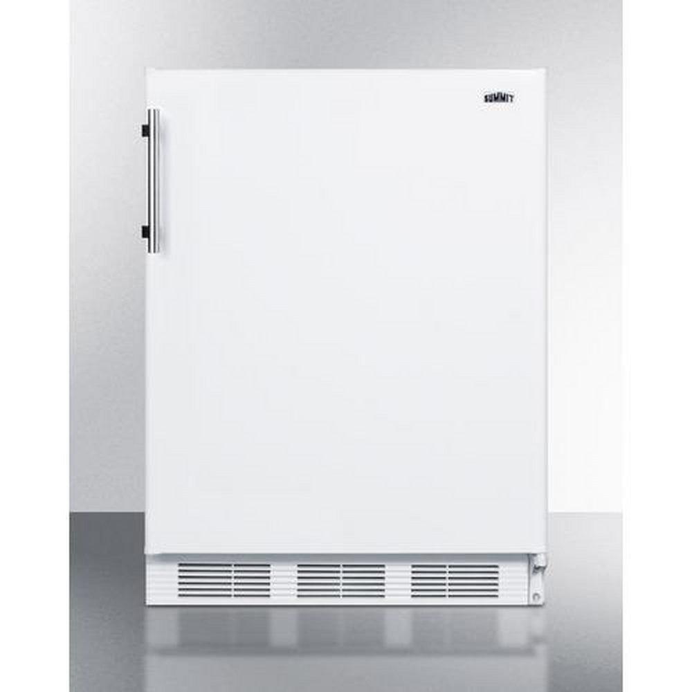 FREESTANDING RESIDENTIAL COUNTER HEIGHT ALL-REFRIGERATOR IN WHITE WITH AUTOMATIC DEFROST AND DELUXE INTERIOR 