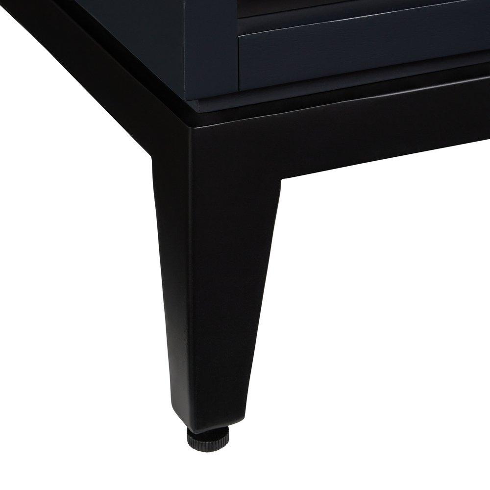 *CVR* 36 MAHOGANY VANITY WITH RECT UNDERMOUNT SINK MIDNIGHT NAVY BLUE ABSOLUTE BLACK WIDESPREAD 