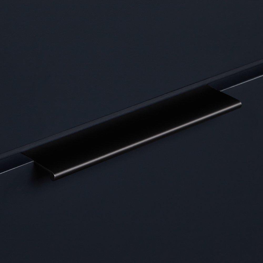 *CVR* 36 MAHOGANY VANITY WITH RECT UNDERMOUNT SINK MIDNIGHT NAVY BLUE ABSOLUTE BLACK WIDESPREAD 