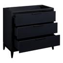 *CVR* 36 MAHOGANY VANITY WITH RECT UNDERMOUNT SINK MIDNIGHT NAVY BLUE ABSOLUTE BLACK WIDESPREAD 