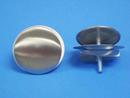 Brass Sink Hole Cover in Brushed Stainless Steel