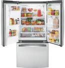 GE&reg; Fingerprint Resistant Stainless 17.5 cu. ft. Counter Depth and French Door Refrigerator 