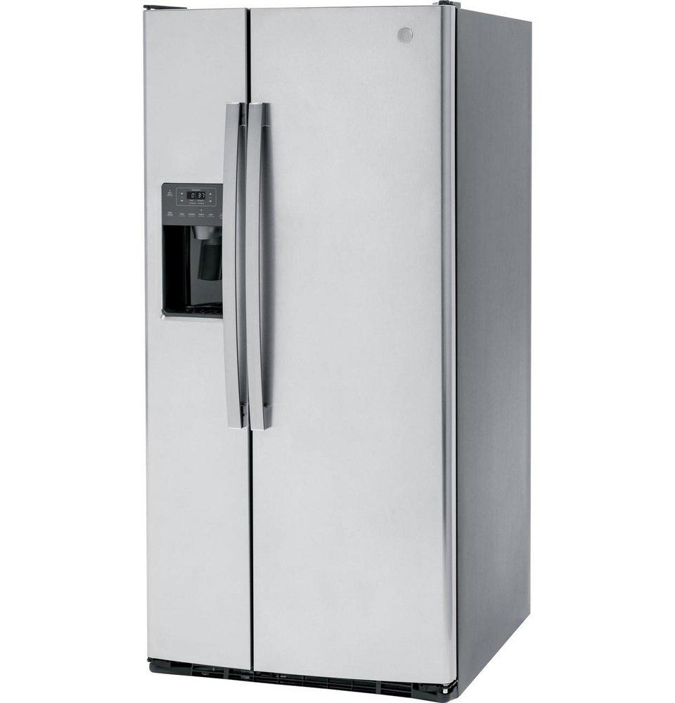 GE® Fingerprint Resistant Stainless Steel 23.00 cu. ft. Side-By-Side Refrigerator 