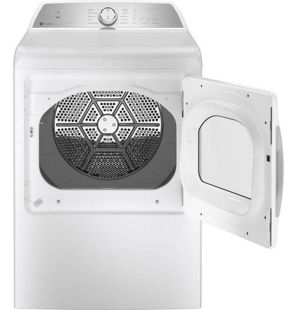 GE Profile™ White 7.4 cu. ft. 27 x 31 in. 208/240V Electric Dryer 