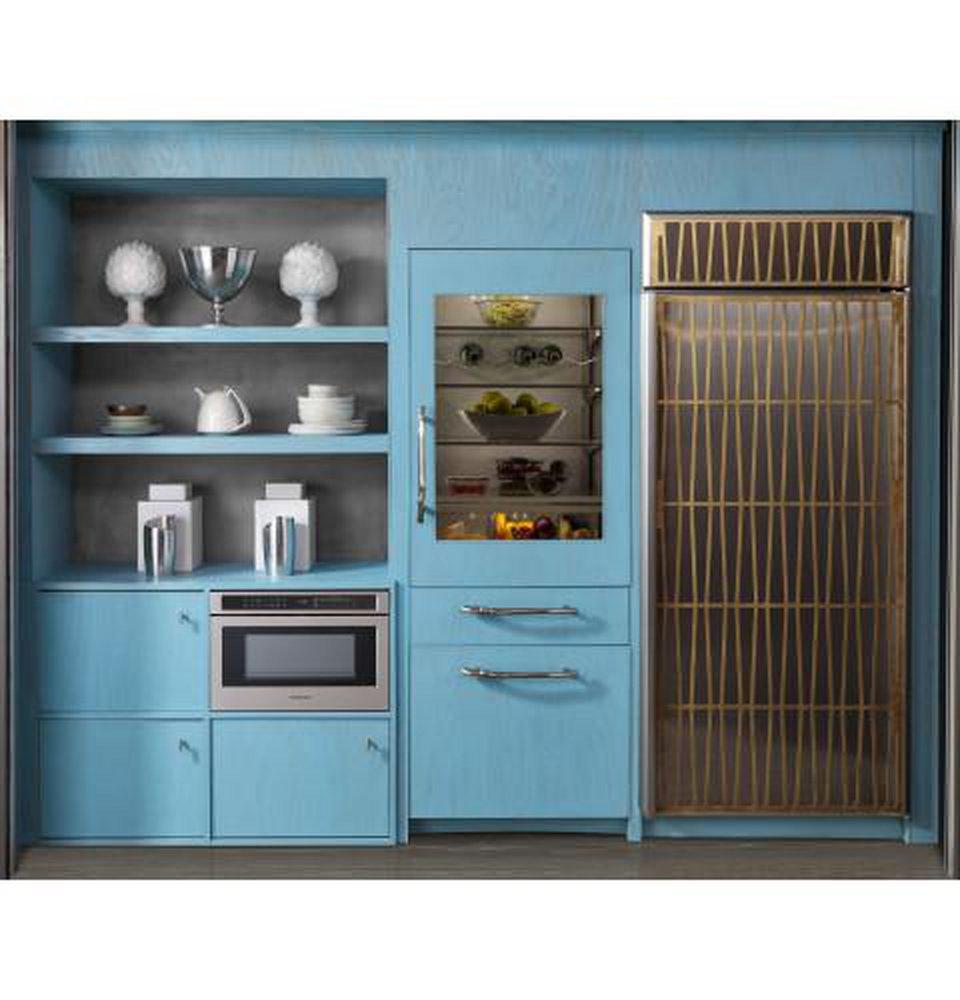 Monogram&reg; Stainless Steel 15-15/16 x 23-5/16 in. 1000W 15A 1.2 cu. ft. Built-In Microwave 