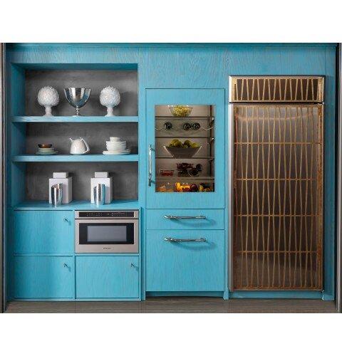 Monogram&reg; Stainless Steel 15-15/16 x 23-5/16 in. 1000W 15A 1.2 cu. ft. Built-In Microwave 