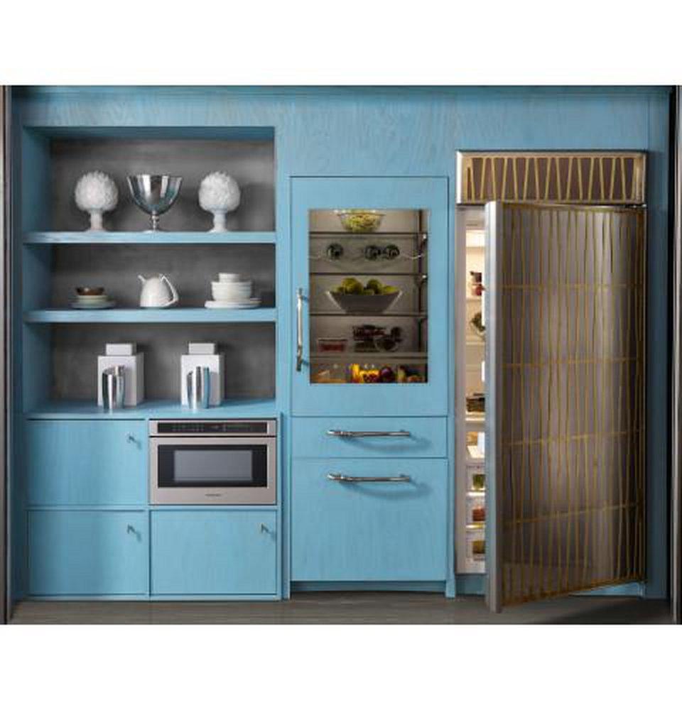 Monogram&reg; Stainless Steel 15-15/16 x 23-5/16 in. 1000W 15A 1.2 cu. ft. Built-In Microwave 
