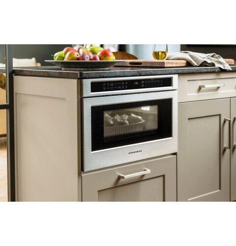 Monogram&reg; Stainless Steel 15-15/16 x 23-5/16 in. 1000W 15A 1.2 cu. ft. Built-In Microwave 