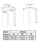 GE Profile&trade; Stainless Steel 25-1/2 x 11-3/4 in. Duct Cover Extension 