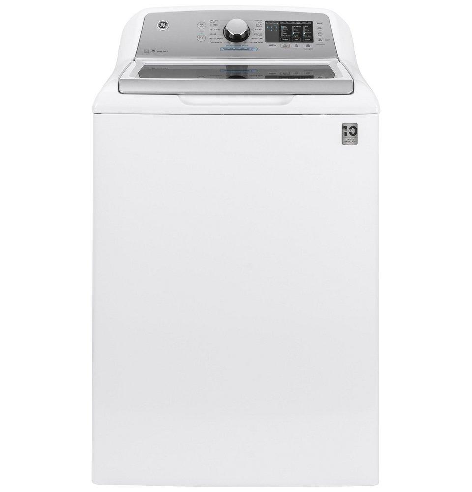 GE PROFILE 5.0 CU. FT. CAPACITY WASHER WITH SMARTER WASH TECHNOLOGY AND FLEXDISPENSE 