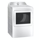 GE Profile&trade; White 7.4 cu. ft. 27 x 31 in. 208/240V Gas Dryer 