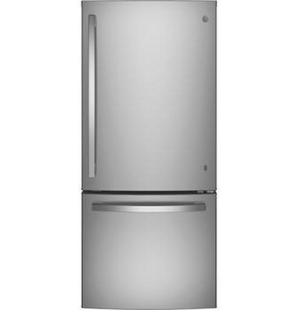 GE&reg; Fingerprint Resistant Stainless Steel 29-3/4 in. 21 cu. ft. Bottom Mount Freezer and Built-in Refrigerator 